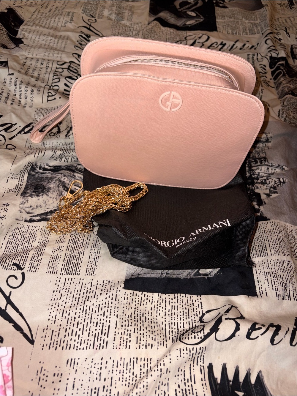 Blush pink Cosmetic bag